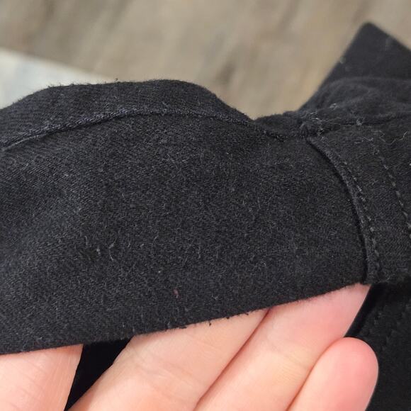 Spanx Ankle Skinny Pull On Denim Jeans Tummy Control Black Grunge Emo Medium - Picture 7 of 7